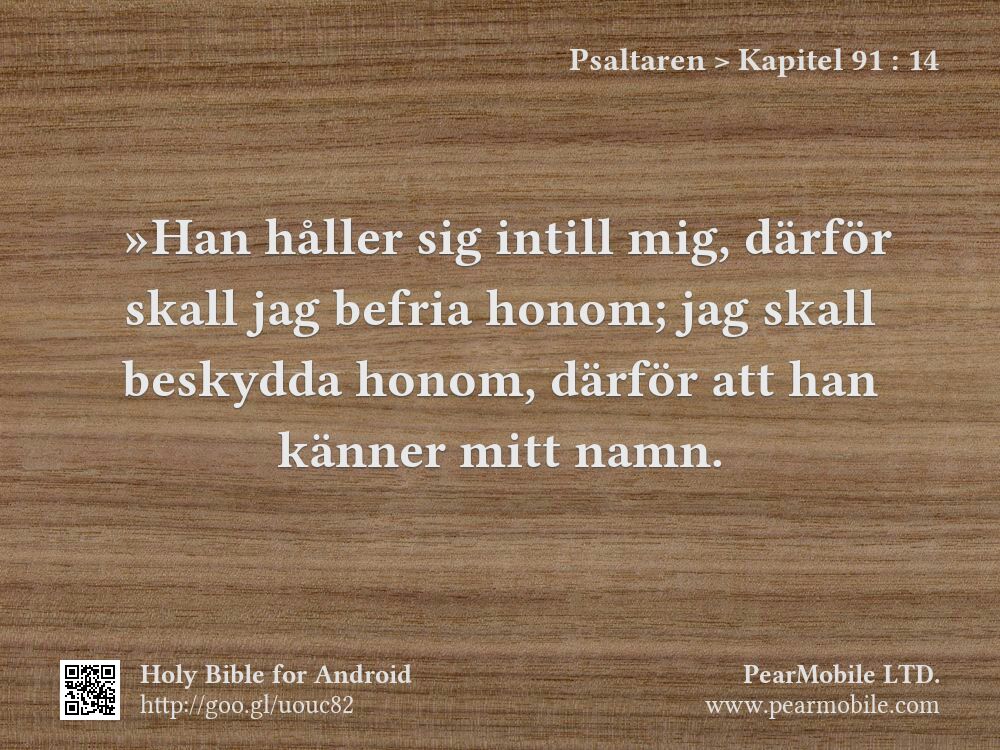 Psaltaren, Kapitel 91:14